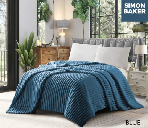 Rib Faux Fur Blanket