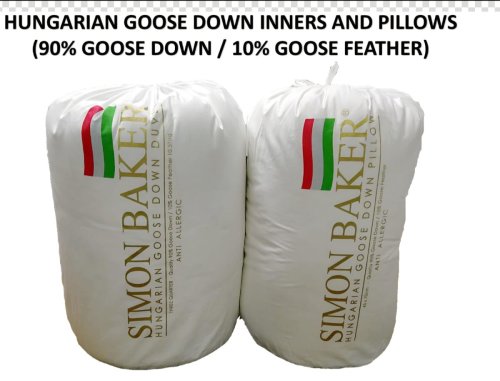 Hungarian Goose Down 90% Down 10% Feather Duvet Inners - Super King